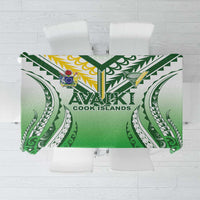 Cook Islands Avaiki Rugby Tablecloth Go Champions LT05 Green - Polynesian Pride