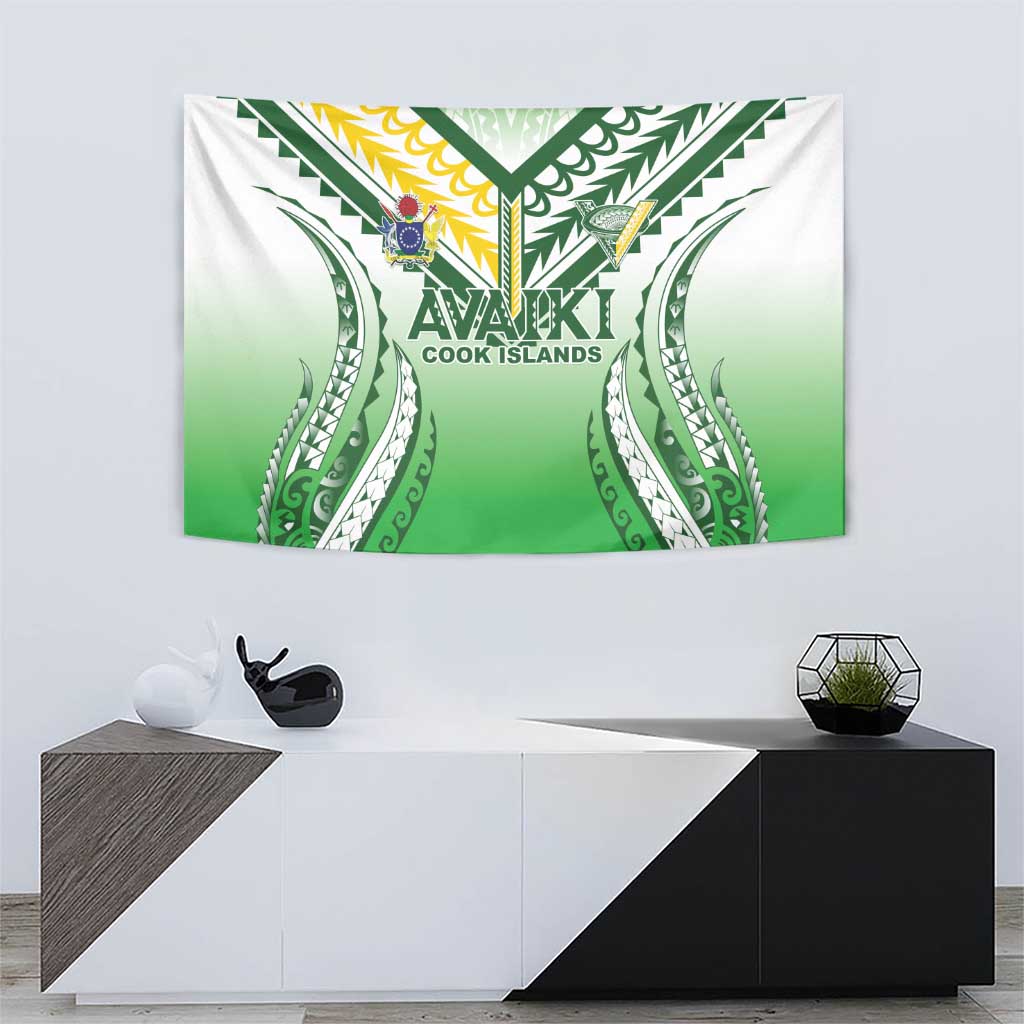 Cook Islands Avaiki Rugby Tapestry Go Champions - Polynesian Pride