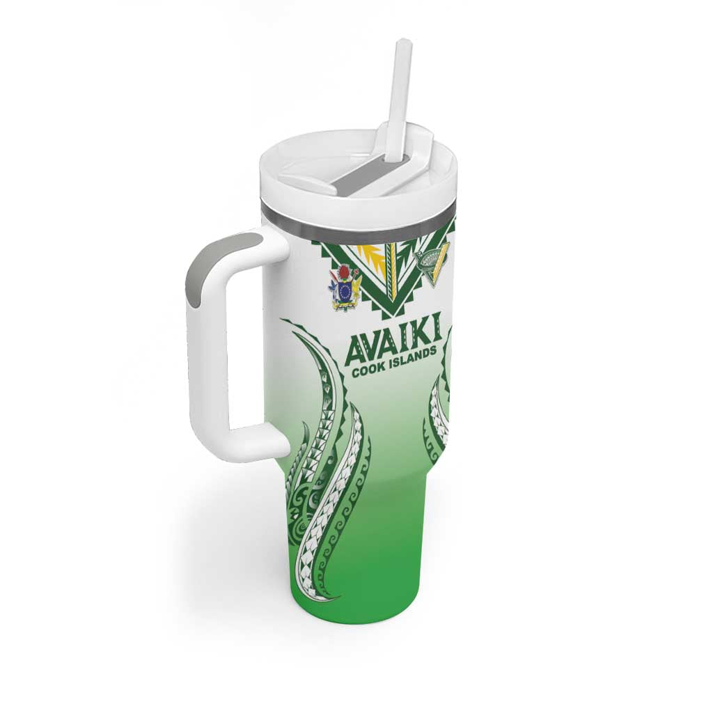 Custom Cook Islands Avaiki Rugby Tumbler With Handle Go Champions - Polynesian Pride