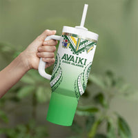 Custom Cook Islands Avaiki Rugby Tumbler With Handle Go Champions - Polynesian Pride