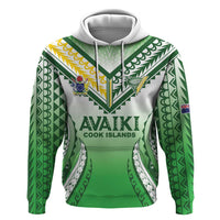 Custom Cook Islands Avaiki Rugby Zip Hoodie Go Champions - Polynesian Pride