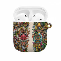 Hawaii And Japan AirPods Case Tiki With Oni Mask LT05 Colorful - Polynesian Pride