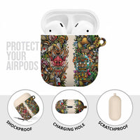 Hawaii And Japan AirPods Case Tiki With Oni Mask LT05 - Polynesian Pride