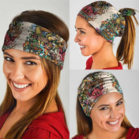 Hawaii And Japan Neck Gaiter Tiki With Oni Mask - Polynesian Pride