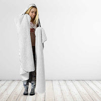 Hawaiian And Japanese Culture Hooded Blanket Irezumi Dragon With Polynesian Pattern White LT05 - Polynesian Pride