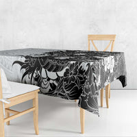 Hawaiian And Japanese Culture Tablecloth Irezumi Dragon With Polynesian Pattern White LT05 - Polynesian Pride