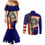 American Samoa Flag Day Couples Matching Mermaid Dress and Long Sleeve Button Shirt Polynesian Tribal Pattern LT05 - Polynesian Pride