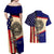 American Samoa Flag Day Couples Matching Off Shoulder Maxi Dress and Hawaiian Shirt Polynesian Tribal Pattern LT05 - Polynesian Pride