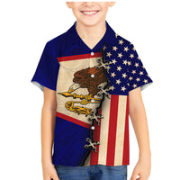 American Samoa Flag Day Family Matching Mermaid Dress and Hawaiian Shirt Polynesian Tribal Pattern LT05 Son's Shirt Blue - Polynesian Pride