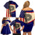 American Samoa Flag Day Family Matching Off Shoulder Short Dress and Hawaiian Shirt Polynesian Tribal Pattern LT05 - Polynesian Pride