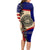 American Samoa Flag Day Long Sleeve Bodycon Dress Polynesian Tribal Pattern LT05 - Polynesian Pride