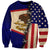 American Samoa Flag Day Sweatshirt Polynesian Tribal Pattern LT05 Unisex Blue - Polynesian Pride