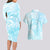 Polynesia Dolphins Under The Sea Couples Matching Long Sleeve Bodycon Dress and Hawaiian Shirt Simple Style LT05 - Polynesian Pride