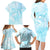 Polynesia Dolphins Under The Sea Family Matching Long Sleeve Bodycon Dress and Hawaiian Shirt Simple Style LT05 - Polynesian Pride