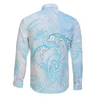 Polynesia Dolphins Under The Sea Family Matching Mermaid Dress and Hawaiian Shirt Simple Style LT05 - Polynesian Pride