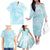 Polynesia Dolphins Under The Sea Family Matching Off Shoulder Long Sleeve Dress and Hawaiian Shirt Simple Style LT05 - Polynesian Pride