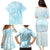 Polynesia Dolphins Under The Sea Family Matching Puletasi and Hawaiian Shirt Simple Style LT05 - Polynesian Pride