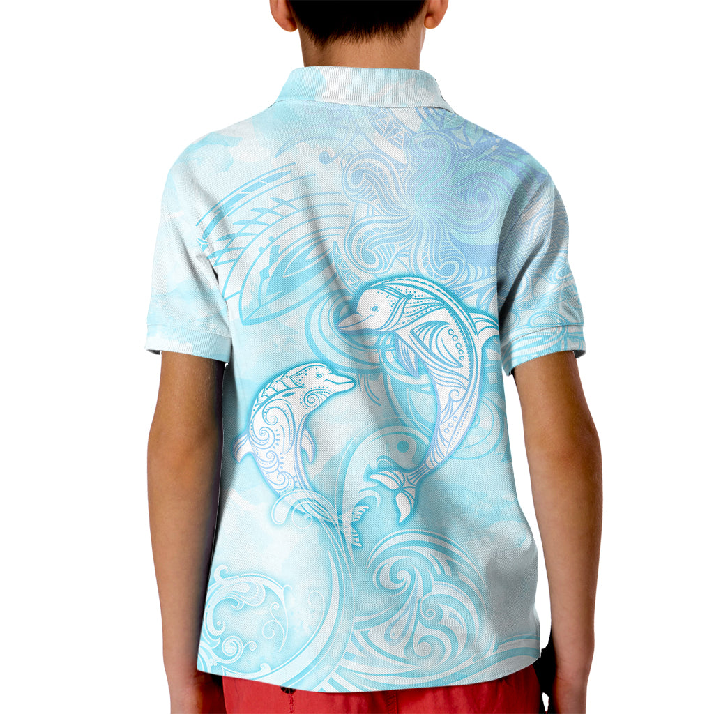 Polynesia Dolphins Under The Sea Kid Polo Shirt Simple Style LT05 - Polynesian Pride