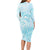 Polynesia Dolphins Under The Sea Long Sleeve Bodycon Dress Simple Style LT05 - Polynesian Pride