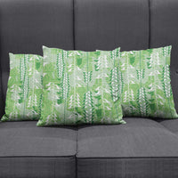 Green Hawaii Tapa Pattern Pillow Cover With Heliconia Vintage Style LT05 - Polynesian Pride