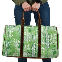 Green Hawaii Tapa Pattern Travel Bag With Heliconia Vintage Style LT05 Green - Polynesian Pride