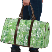 Green Hawaii Tapa Pattern Travel Bag With Heliconia Vintage Style LT05 - Polynesian Pride