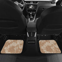 Beige Hawaii Tapa Pattern Car Mats With Heliconia Vintage Style LT05 Set 2pcs - Back Beige - Polynesian Pride