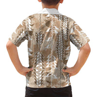 Beige Hawaii Tapa Pattern Hawaiian Shirt With Heliconia Vintage Style LT05 - Polynesian Pride