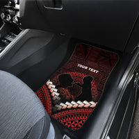 Personalised Tonga Happy Father's Day Car Mats Ofa Lahi Atu Dad Polynesian Tribal LT05 - Polynesian Pride