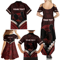 Personalised Tonga Happy Father's Day Family Matching Summer Maxi Dress and Hawaiian Shirt Ofa Lahi Atu Dad Polynesian Tribal