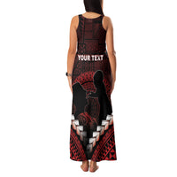 Personalised Tonga Happy Father's Day Family Matching Tank Maxi Dress and Hawaiian Shirt Ofa Lahi Atu Dad Polynesian Tribal