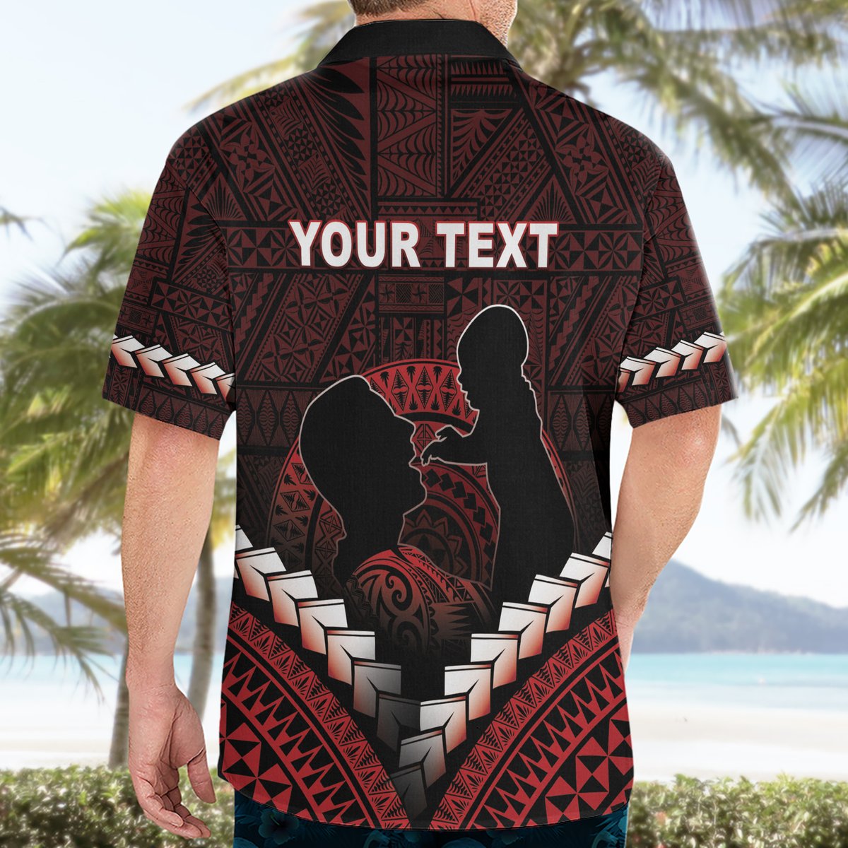 Personalised Tonga Happy Father's Day Hawaiian Shirt Ofa Lahi Atu Dad Polynesian Tribal LT05 - Polynesian Pride