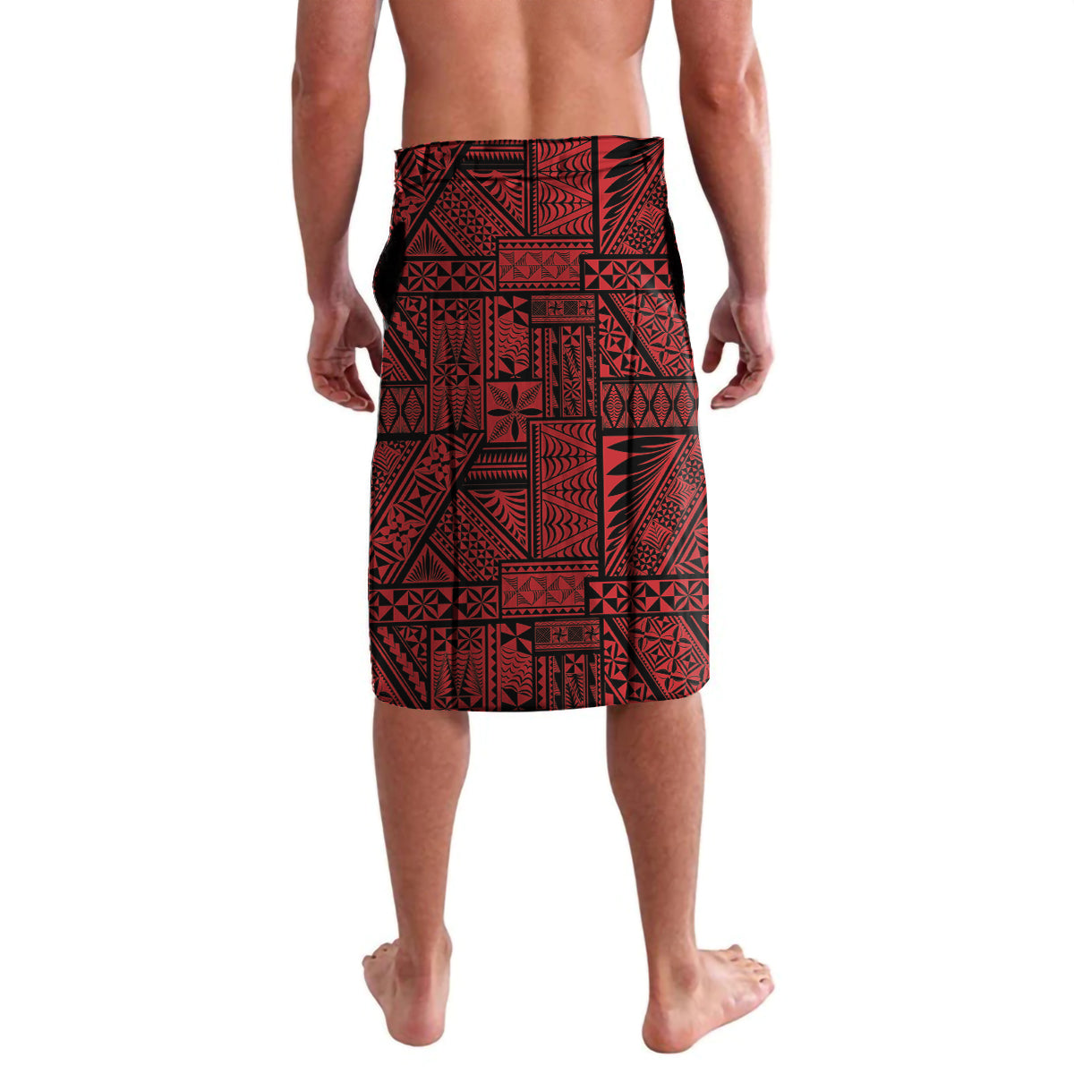 Personalised Tonga Happy Father's Day Lavalava Ofa Lahi Atu Dad Polynesian Tribal