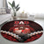 Tonga Happy Father's Day Round Carpet Ofa Lahi Atu Dad Polynesian Tribal