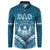 Personalised Fiji Happy Father's Day Button Sweatshirt Au Lomani Iko Dad Polynesian Tribal