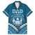 Personalised Fiji Happy Father's Day Family Matching Mermaid Dress and Hawaiian Shirt Au Lomani Iko Dad Polynesian Tribal