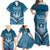 Personalised Fiji Happy Father's Day Family Matching Off Shoulder Maxi Dress and Hawaiian Shirt Au Lomani Iko Dad Polynesian Tribal