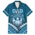 Personalised Fiji Happy Father's Day Family Matching Summer Maxi Dress and Hawaiian Shirt Au Lomani Iko Dad Polynesian Tribal