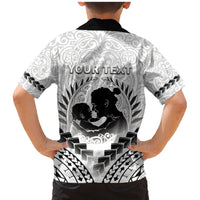Personalised New Zealand Happy Father's Day Family Matching Mermaid Dress and Hawaiian Shirt Aroha Ahau Ki A Koe Papa Polynesian Tribal