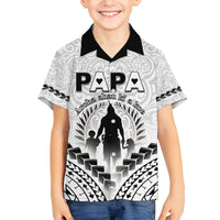Personalised New Zealand Happy Father's Day Family Matching Puletasi and Hawaiian Shirt Aroha Ahau Ki A Koe Papa Polynesian Tribal