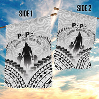New Zealand Happy Father's Day Garden Flag Aroha Ahau Ki A Koe Papa Polynesian Tribal