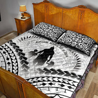 New Zealand Happy Father's Day Quilt Bed Set Aroha Ahau Ki A Koe Papa Polynesian Tribal