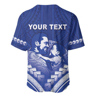 Personalised Samoa Happy Father's Day Baseball Jersey Ou Te Alofa Ia Te Oe Tama Dad Polynesian Tribal