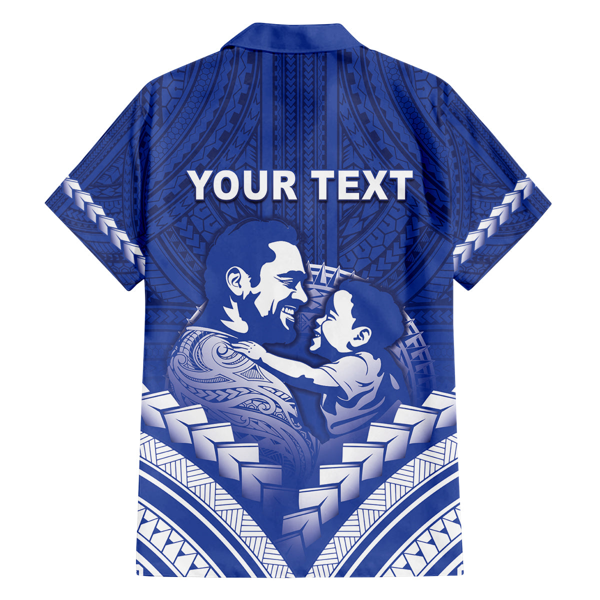 Personalised Samoa Happy Father's Day Family Matching Tank Maxi Dress and Hawaiian Shirt Ou Te Alofa Ia Te Oe Tama Dad Polynesian Tribal