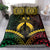 Vanuatu Happy Father's Day Bedding Set Mi Lavem Yu Papa Polynesian Tribal