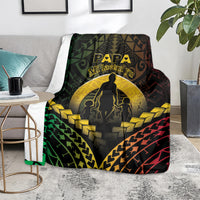 Vanuatu Happy Father's Day Blanket Mi Lavem Yu Papa Polynesian Tribal LT05 - Polynesian Pride