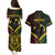 Personalised Vanuatu Happy Father's Day Couples Matching Puletasi and Hawaiian Shirt Mi Lavem Yu Papa Polynesian Tribal