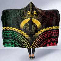 Vanuatu Happy Father's Day Hooded Blanket Mi Lavem Yu Papa Polynesian Tribal LT05 - Polynesian Pride