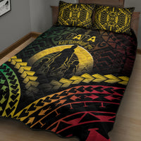 Vanuatu Happy Father's Day Quilt Bed Set Mi Lavem Yu Papa Polynesian Tribal LT05 - Polynesian Pride