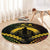 Vanuatu Happy Father's Day Round Carpet Mi Lavem Yu Papa Polynesian Tribal